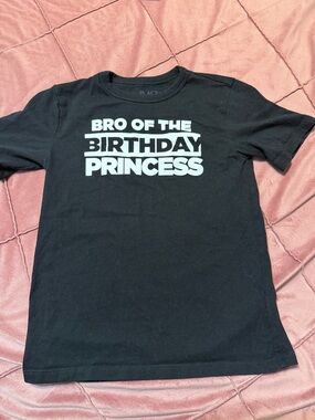 The Children's Place Black Graphic 'Bro of the Birthday Princess' Tee